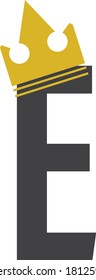 Alphabet Logo Designs with crown