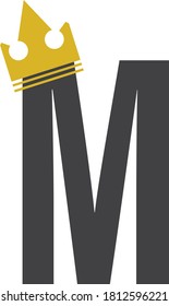 Alphabet Logo Designs with crown