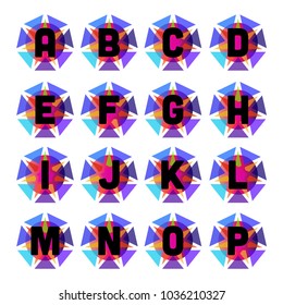 alphabet logo and icon template