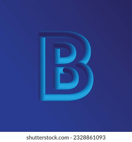 Alphabet Logo, symbol design template, Mega logo collection, Abstract design concept for branding with blue gradient. Abstract vector elements for corporate identity emblem, label or icon