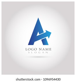 A & Alphabet Logo. Symbol & Icon Template.