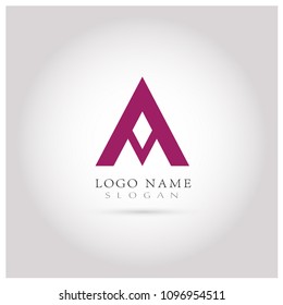 A & Alphabet Logo. Symbol & Icon Template.