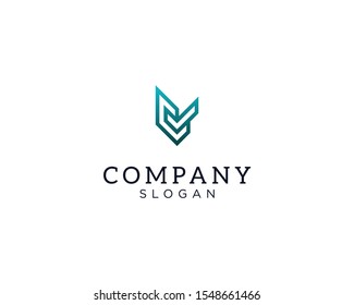 alphabet logo that combines 2 letters into one logo / symbol that is unique and original. consists of letters C and V. editable and easy to custom