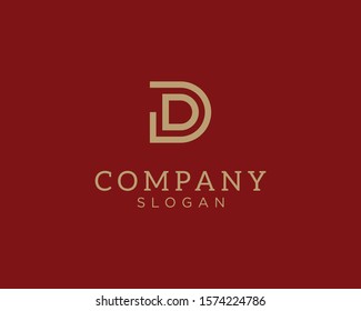 alphabet logo that combines 2 letters into one logo / symbol that is unique and original. consists of letters D and G. editable and easy to custom