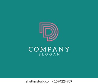 alphabet logo that combines 2 letters into one logo / symbol that is unique and original. consists of letters D and J. editable and easy to custom
