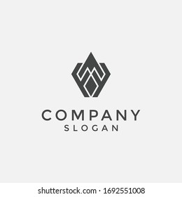 alphabet logo that combines 2 letters into one logo / symbol that is unique and original. consists of 2 letters F. editable and easy to custom