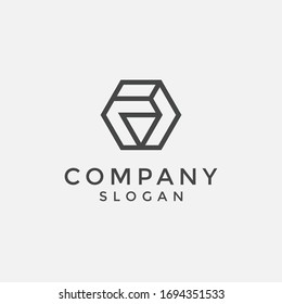 alphabet logo that combines 2 letters into one logo / symbol that is unique and original. consists of letters F and V. editable and easy to custom