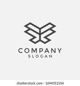 alphabet logo that combines 2 letters into one logo / symbol that is unique and original. consists of letters F and X. editable and easy to custom