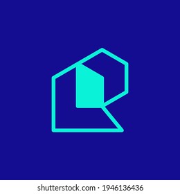 alphabet logo that combines 2 letters into one logo or symbol that is unique and original. consists of letters L and R. editable and easy to custom