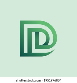 logotipo del alfabeto que combina 2 letras en un logotipo o símbolo único y original. consta de las letras D y L. editable y fácil de personalizar