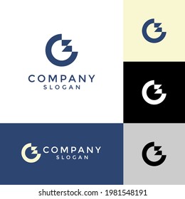 alphabet logo that combines 2 letters into one logo or symbol that is unique and original. consists of letters Z and G. editable and easy to custom