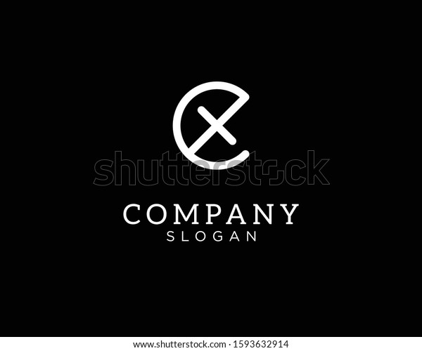 Alphabet Logo That Combines 2 Letters Stock Vector (Royalty Free ...
