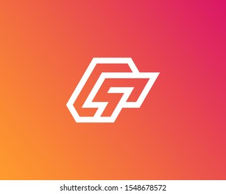 alphabet logo that combines of letters C and q. editable and easy to custom