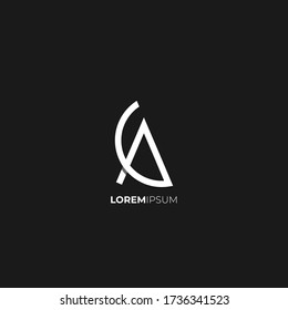 alphabet A logo vector isolated rounded and triangle view business identity corporate company good fod branding company corporate