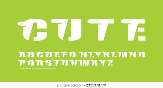 Alphabet for logos, symbols and beautiful writing