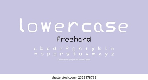 Alphabet for logos, symbols and beautiful writing