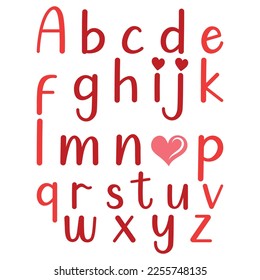 Alphabet I love you, valentine, Happy valentine shirt print template, I love you with lettering, A B C alphabet

