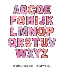 Alphabet - I Love You Valentine's Day T-shirt Design