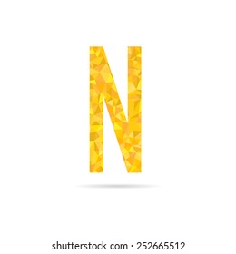 alphabet  low polygon