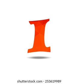alphabet low polygon