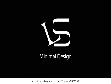 Alphabet LS, monograma LS, línea de arte, diseño del logotipo vector, logotipo inicial, 