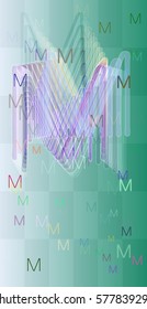 Alphabet M icon design