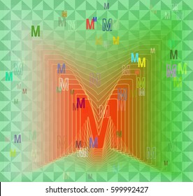 Alphabet M idea icon