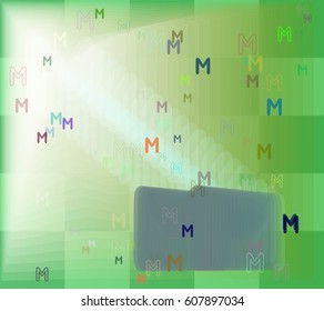Alphabet M idea template