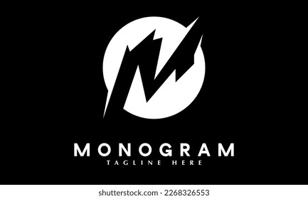 Alphabet M letter abstract monogram vector logo template