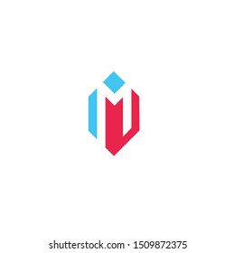 alphabet M Logo Design ,icon business concept logotype
Letter M logo design. Negative space idea logotype. M Logotype design. M logo template. Colorful , Red , Blue