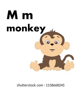 Alphabet M, M for momkey
