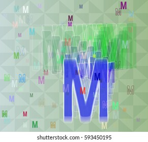 Alphabet M template idea