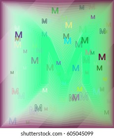 Alphabet M template idea