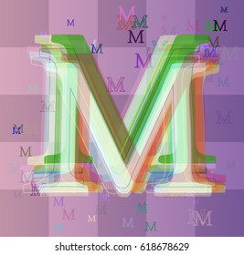Alphabet M texture idea