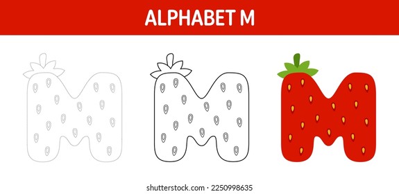 Alphabet M tracing 