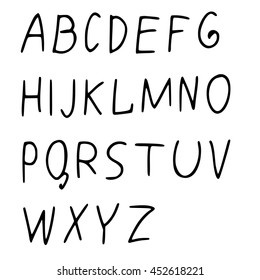 alphabet of made ink