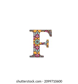 Alphabet Mandala, Mandala style letter, Alphabet letter coloring page for adults and kids age (4-8)