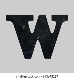 Alphabet marble font  w