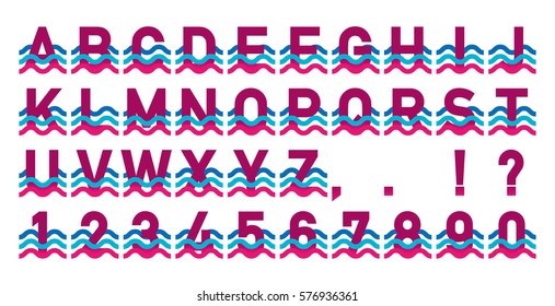 The alphabet / marine design