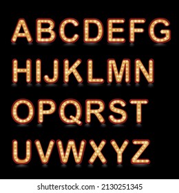 Alphabet in the marquee form