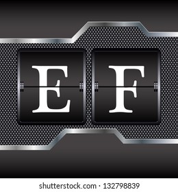 alphabet of mechanical E-F