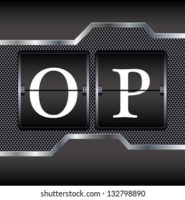 alphabet of mechanical O-P