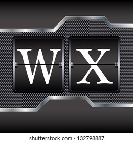 alphabet of mechanical W-X