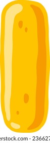 an alphabet with a melted cheese theme