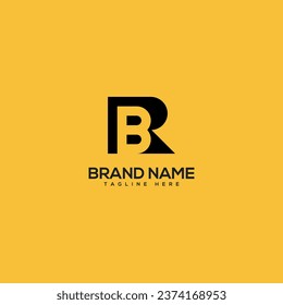 Alphabet Minimal Letters RB BR Business Logo Design Vector.