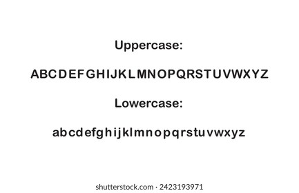 The alphabet for Modern English is a Latin-script alphabet consisting of 26 letters, each having an upper- and lower-case form. illustration vector design for school. Sleek and elegant font. A modern 