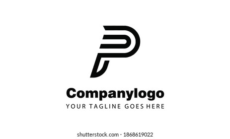 Alphabet Modern Logo Design. Typografisches Logo auf weißem Hintergrund, Vektorgrafik-Vorlage