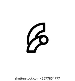Alphabet Monogram IF FI Letter Logo for Branding Solutions