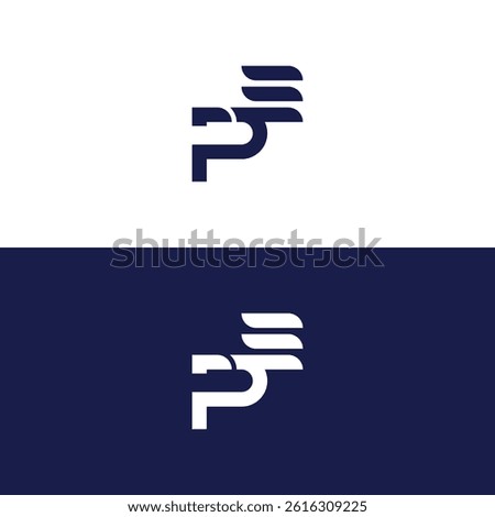 Alphabet monogram icon logo PE or EP