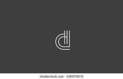 Alphabet monogram letter d logo